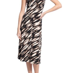 Maggy London Mock Neck Midi Sheath Dress