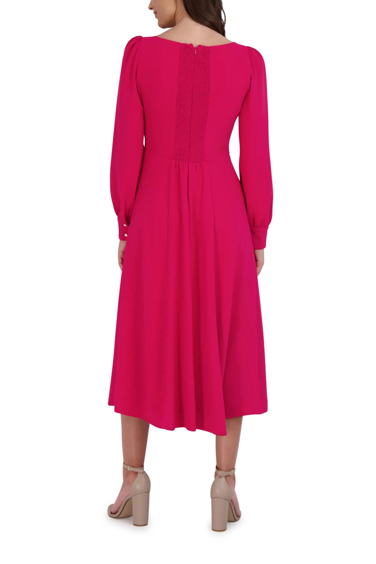 Julia Jordan Long Sleeve Front Slit Dress - Image 4