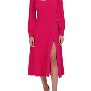Julia Jordan Long Sleeve Front Slit Dress